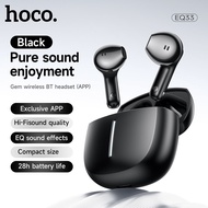 ใหม่ Hoco EQ33 Hoco ของแท้ที่ชาร์จ USB-C บลูทูธ5.4หูฟังเอียบัดไร้สาย TWS สเตอริโอไฮไฟมีไมโครโฟนในตัว