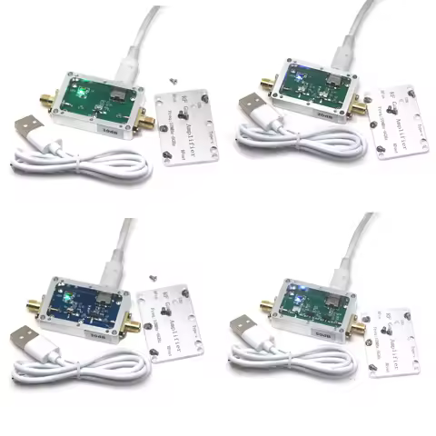 USB-C LNA 10MHz-6GHz Low Noise Amplifier 20dB 30dB 40dB 50dB Gain High Flatness Amp Drive RF Signal 