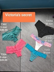 100.00/4 pcs Victoria's Secret, DKNY, Palmers 女士內褲