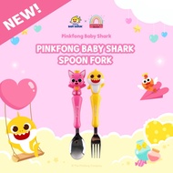 Pinkfong Baby Shark Spoon &amp; Fork Ori korea/Baby Baby Cutlery Set