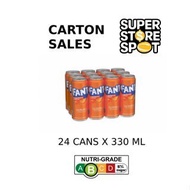 Fanta Orange 330ml Can Drinks Carton Sales (24cans per carton)
