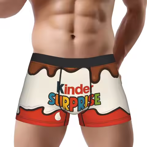 Kinder Surprise Gifts And Kinder Underpants Homme Panties Man Underwear Comfortable Shorts Boxer Bri