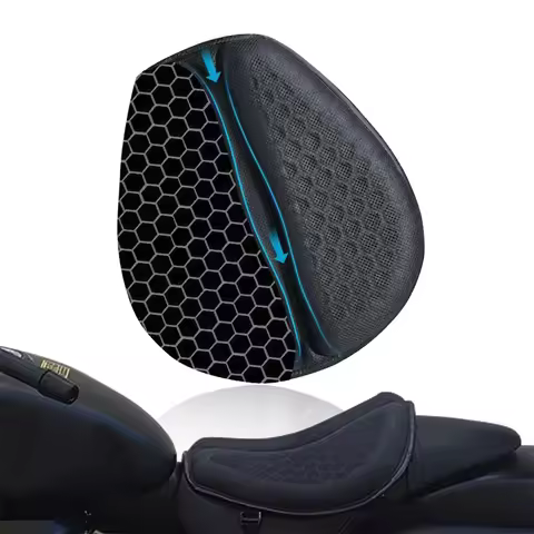 Motorcycle Seat Cushion 3D Honeycomb Anti-slip Motorcycle Gel Seat Cushion Moto Pressure Relief Ride