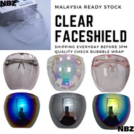 NBZ Malaysia Ready Stock QC Clear Face shield Anti-fogging Reflective block Face Shield Mirror glass