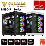 Gamdias NESO P1 Series Dual-Chamber Full-Tower ATX PC Case - Black / Black-White/ White