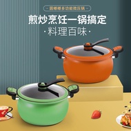 Iron pot    household multifunctional micro pressure pot cast iron pot