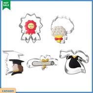 canaan|  Graduation Cap Shape Cookie Cutter for Jellies Graduation Cookie Cutter Set Graduation Cookie Cutters Set Perfect for Party Decorations Stainless Steel Cap for Jellies
