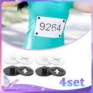 4pcs Running Chest Number Button Clips Running Bib Pin Race Bib Button Race Bib Number Button