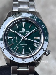Brand New Grand Seiko Spring Drive GMT Green Forest Dial Watch SBGE295
