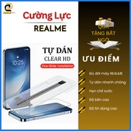 Toughened Self-Adhesive Frame Realme 14 14T 15 15T Pro 9 8 7 6 5i C75x C75 C71 C65 C67 C53 C55 C35s 