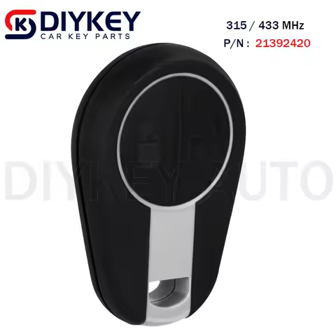 DIYKEY P/N: 21392420 2 Buttons Remote Fob 315MHz / 433MHz for Volvo Evro 5 Euro 5 VNL VNM FM FH VN F