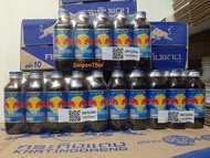 (SGT) 1 Lốc 10 chai Bò húc NỘI ĐỊA Thái Lan Redbull Chai thủy tinh 150ml