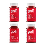 [4 Bottles] GOLI NUTRITION Apple Cider Vinegar Gummies 60S World's First ACV Gummy