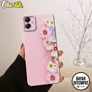 Case Samsung A04e - Casing Samsung A04e - EKSOTIK - Fashion Case Flowers - Silikon Samsung A04e - Ca