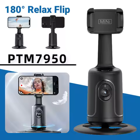 Ai Auto Face Tracking Gimbal Stabilizer 360 Rotation Phone Selfie Stick Tripod 1/4-Inch Interface Ty