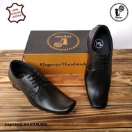 Sepatu Pantofel Zagoqu Model Lancip Bertali Sepatu Formal Pria Kulit Asli