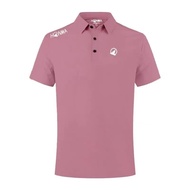 [HONMA] 2025 Golf New Style Men's Short-Sleeved Top Knitwear Outdoor Sports Breathable DX0168 Moistu