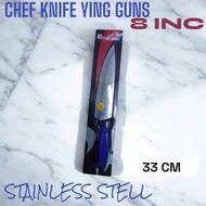 PISAU DAPUR BESAR 8INC YING GUNS PVC KARET BIRU G1017