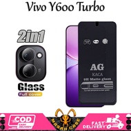 2IN1 TEMPERED GLASS AG MATTE VIVO Y600 TURBO Y600 PRO BONUS CAMERA LENS