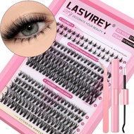 Lash Clusters Kit Fairy Cluster Eyelash Extensions with Bottom Lashes DIY Lash Extension Kit with La