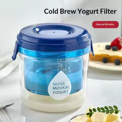Food Grade Yogurt Strainer Quick Filtration Sealed Lid Easy Operation Reusable Homemade Greek Yogurt