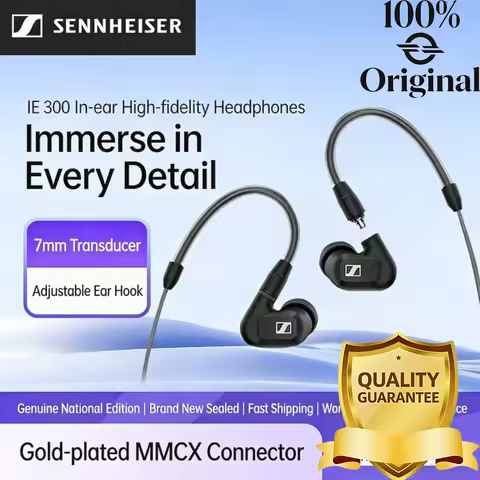 Sennheiser IE300 Wired Earphones Brand High Quality Wired Earbuds HIFI Stereo Headphones and Sports 