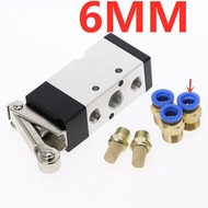 MM-Mv-09 Roller Lever 2 Position 5 Way Scroll Wheel Mechanical Valve Mv522r Air Inlet Outlet 1/4quot