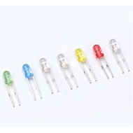 010 > 3MM-F3 Boundless LED White Hair White/Blue/Yellow/Red/Emerald Green White Light Luminous Diode