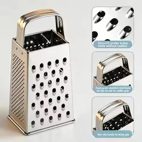 Multifunctional Vegetable Grater Chopper 4 Side Manual Stainless Steel Cheese Garlic Ginger Fruit Cu