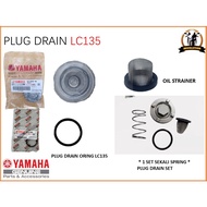 YAMAHA LC135/ Y15 Y15ZR Y16ZR Y16 Plug Drain / Penutup Minyak Hitam/PLUG DRAIN ORING/STRAINER OIL