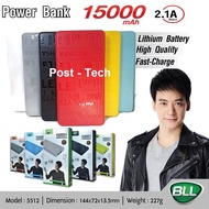 EL แบตสำรอง PowerBank   BLL 15000 mAh Power Bank (model 5512) แถมฟรีซองผ้าปั๊มbll + สายชาร์จ รุ่นใหม่ล่าสุด ประกันศูนย์BLL 1 ปี แบตเตอรี่สำรอง Power Bank  Powerbank พาวเวอร์แบงค์