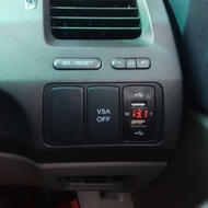 USB Charger 2 Socket usb dan battery meter Honda Civic FD1 FD2