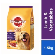 Pedigree Dog Dry Food Adult Lamb & Vegetable Flavour 1.5Kg Dog Food