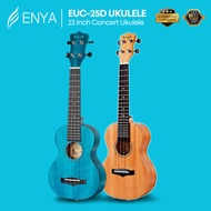 Enya 23 Inch Concert Ukulele, Solid Mahogany Top with Gig Bag (EUC-25D / EUC25D / ENY-EUC25D)