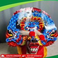 Cheapest Sengon Wood Carved Barongan with Dragon Head Motif, Viral, Latest, 2025 GE-12