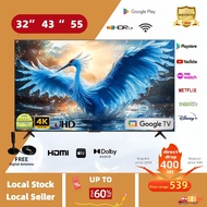 Smart TV 4K Google TV | Android TV| 32 43 55inch Digital TV | Wifi |Netflix&Youtube | Dolby Audio