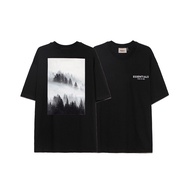 high quality printing FEAR OF GOD FOG Short Sleeve tshirt Rendering White Black FG O-Neck Coat Arriv