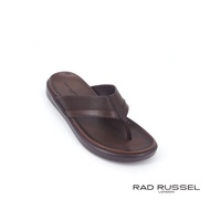 Rad Russel Men's Leather Flip Flop Sandals - Brown