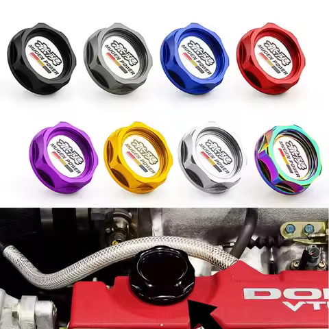 Aluminum Radiator Cap Cover Power Performance Oil Cap Mugen Fit for Honda Accord Civic