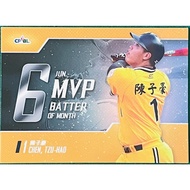Chen Zihao June Player MVP Teka MVP06 2018 Chinese Professional Baseball 29th Card Citic Brothers