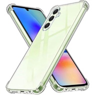 SAMSUNG GALAXY A35 5G CASE ANTI CRACK TRANSPARENT AIRBAG BUMPER (TRANSPARENT CASE)
