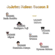 WM2851-WM2858 Mainan Minifigure Blok Bangunan Siri Jujutsu Kaisen