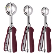 Cookie Scoop for Baking Set of 3, Ice Cream Scoop Stainless Steel, Cookie Dough Scoop, Cupcake Scoop