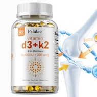 Vitamin D3 + K2 Supplement, 10000 IU, Food Supplement,