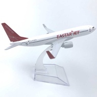 16CM Alloy Airplane Model Korea Yista Airlines Boeing 737 EASTAR JET Online Sales
