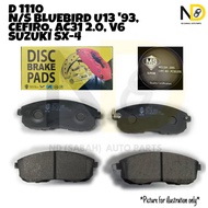 NISSAN BLUEBIRD U13 '93 / CEFIRO A31.A32.A33 2.0 V6 U13 / SUKUZI SX4 / J32 D1110 FRONT BRAKE PAD