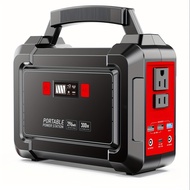 Portable Power Station 200W/300W Peak Camping Solar Generator 296/222//167/155Wh Power Bank with 30/