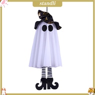 Trang trí ma Halloween ma Halloween đèn mũ Halloween ma quái ma treo với mũ phù thủy phát sáng đèn c