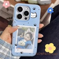 For IPhone 17 16 15 14 13 12 11 Pro Max X XR XS Max 7 8 Plus Cute cat paw print candy 2-in-1 photo i