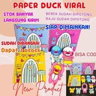 Terlaris Paper Duck Viral - Boneka Kertas Bebek - Bebek Kertas - Paper